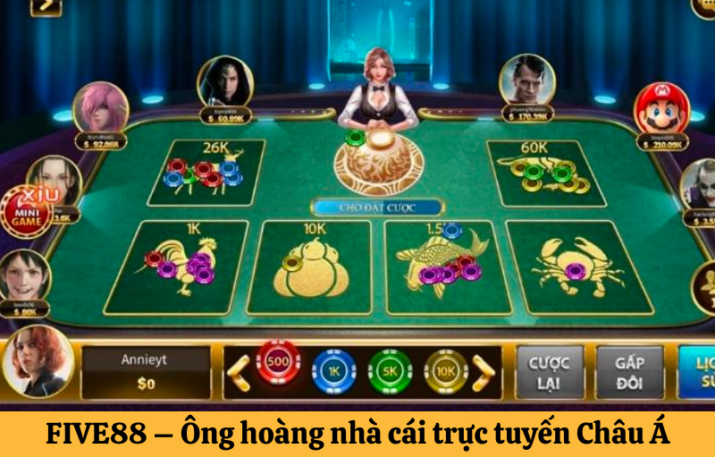 cách chơi bầu cua Five88 đơn giản